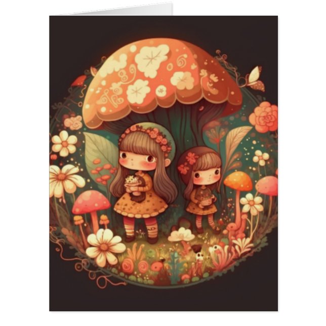 Two cute little girls elves  (Front)