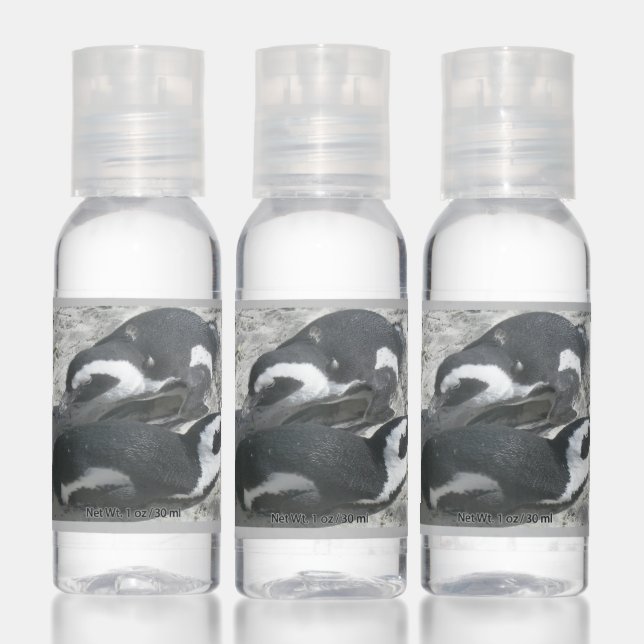 Two Cute Penguins Travel Bottle Set Hand Sanitizer (Set)