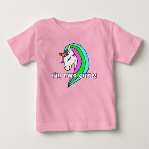 Two Cute Rainbow Unicorn Toddler T-Shirt