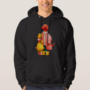 Two Dachshunds Hugging Hoodie