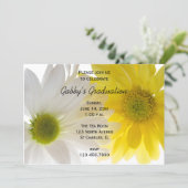 Two Daisies Graduation Party Invitation (Standing Front)