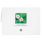 Two Daisies Greeting Note Card (Back Horizontal)