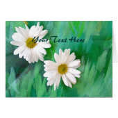 Two Daisies Greeting Note Card (Front Horizontal)