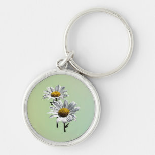 Two Daisies in Sunshine Keychain