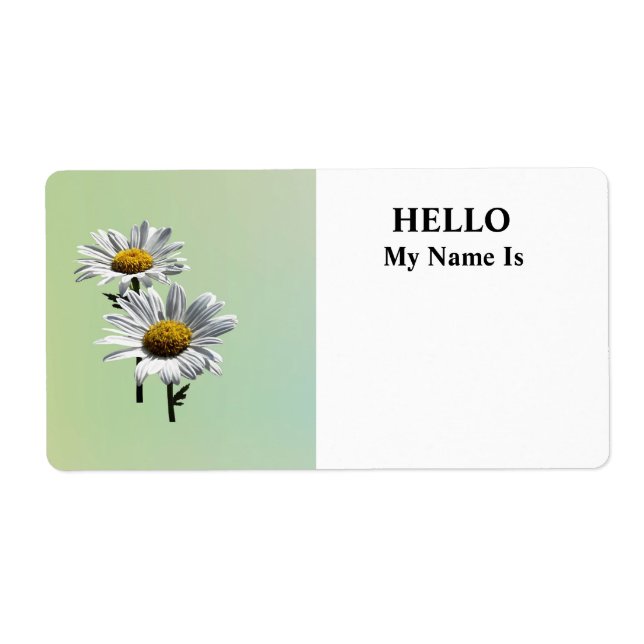 Two Daisies in Sunshine Label (Front)
