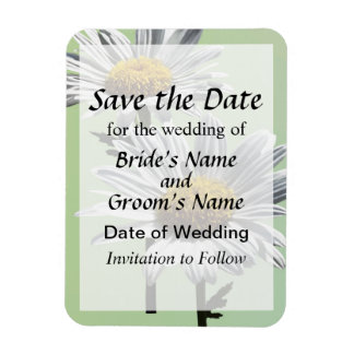 Two Daisies in Sunshine Save the Date Magnet