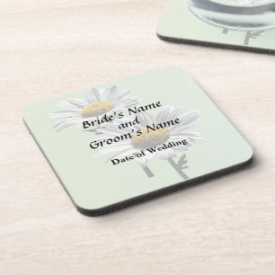 Two Daisies in Sunshine Wedding Products Beverage Coaster
