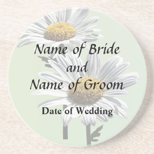 Two Daisies in Sunshine Wedding Products Coaster