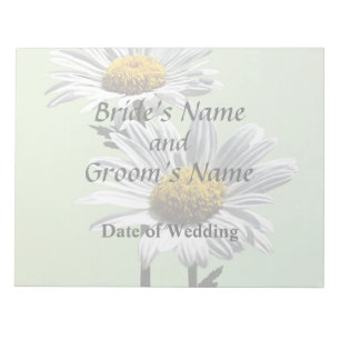 Two Daisies in Sunshine Wedding Products Notepad