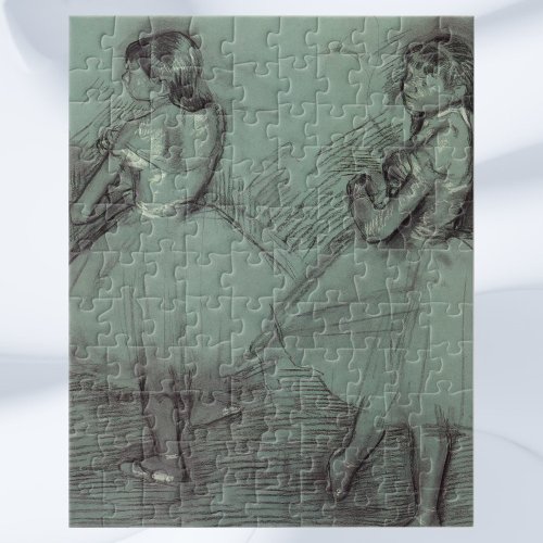 Two Dancers by Edgar Degas Vintage Ballet Art Jigsaw Puzzle