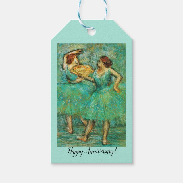 Two Dancers, Degas Art  Gift Tags (Front)