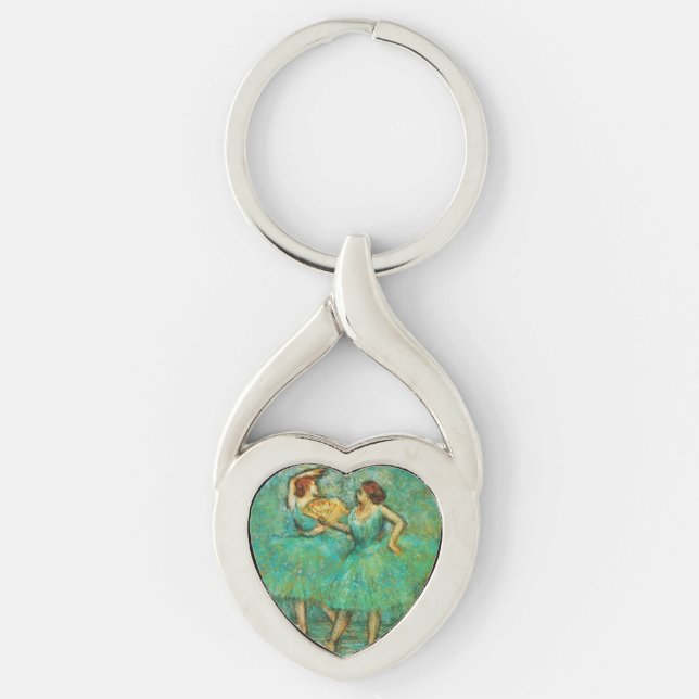 Two Dancers, Degas Art  Keychain (Front)