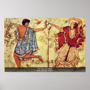 Two Dancers Detail By Etruskischer Meister Poster