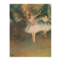 Two Dancers on a Stage by Edgar Degas, Vintage Art