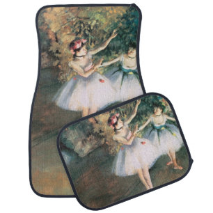 Two Dancers on a Stage by Edgar Degas, Vintage Art Car Floor Mat