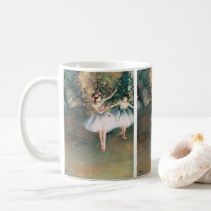 Two Dancers on a Stage by Edgar Degas, Vintage Art Coffee Mug