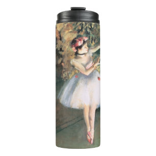 Two Dancers on a Stage by Edgar Degas, Vintage Art Thermal Tumbler