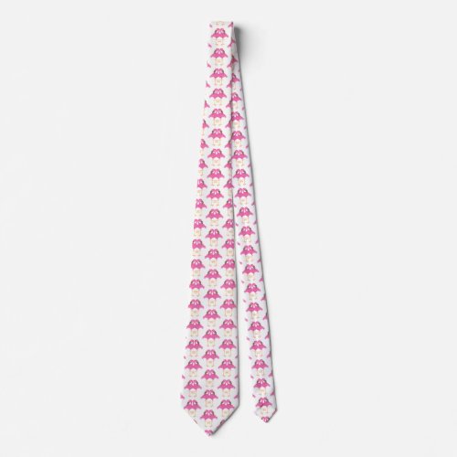 Two dancing flamingo tie