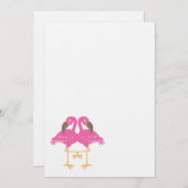 Two dancing flamingos (Front/Back)