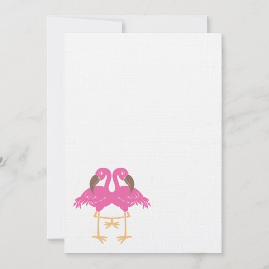 Two dancing flamingos (Front)
