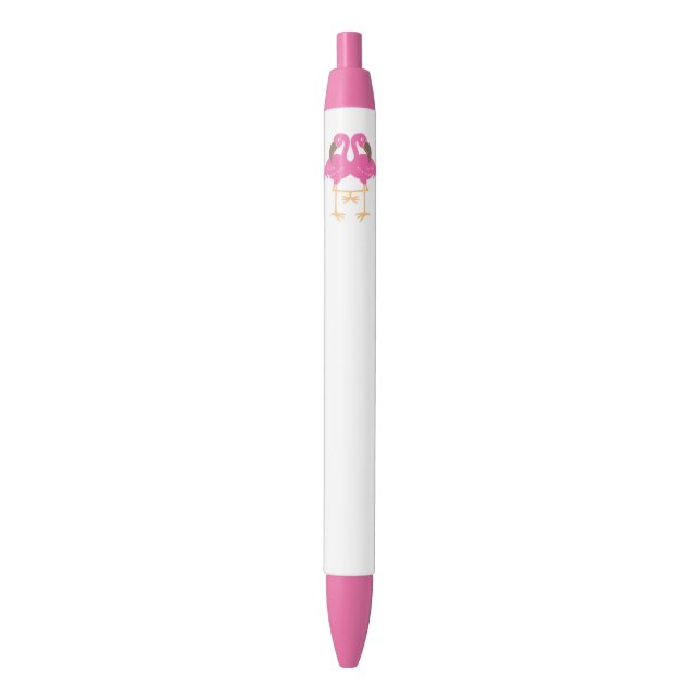 Two dancing flamingos pen (Front Vertical)