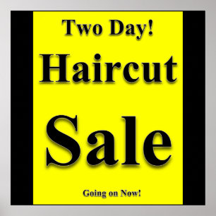 Two Day Haircut Sale Poster Matte