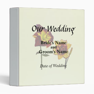 Two Daylilies having a Chat Wedding Products 3 Ring Binder