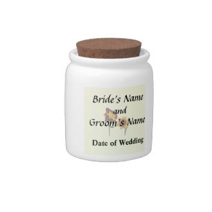 Two Daylilies having a Chat Wedding Products Candy Jar
