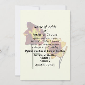 Two Daylilies having a Chat Wedding Products Invitation