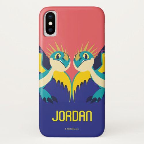 Two Deadly Nader Dragons iPhone XS Case