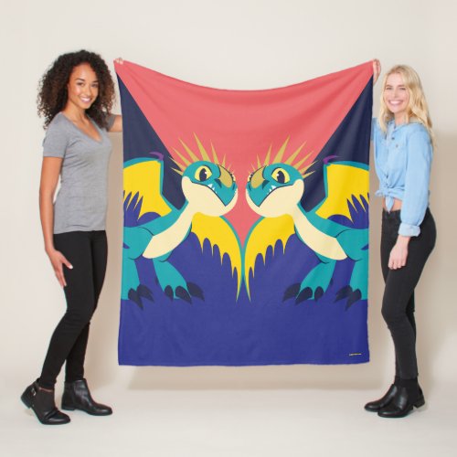 Two Deadly Nader Dragons Fleece Blanket