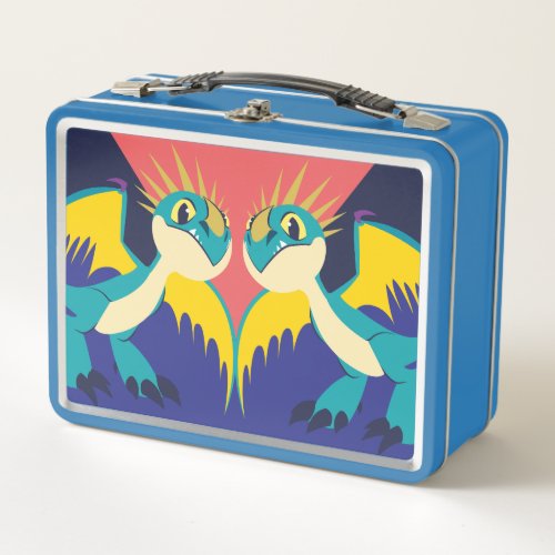Two Deadly Nader Dragons Metal Lunch Box