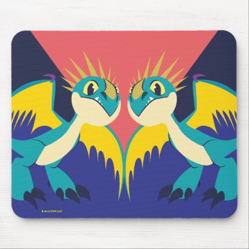 Two Deadly Nader Dragons Mouse Pad