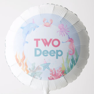 Two Deep Birthday Balloon