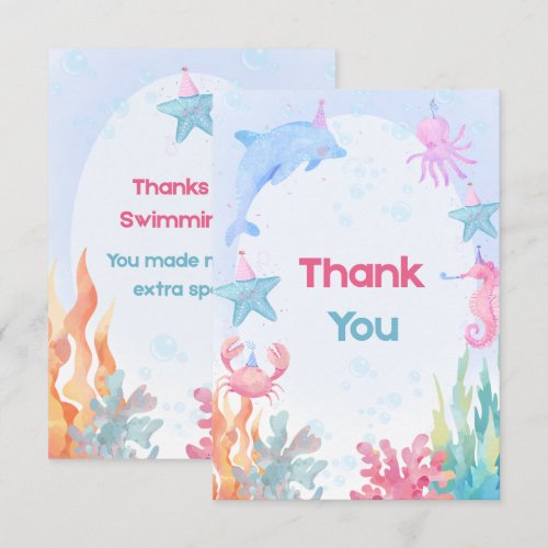 Two Deep Thank You Card