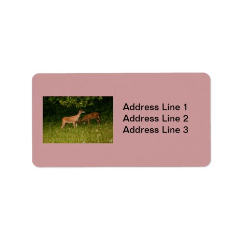 Two Deer in the Smoky Mountains Label