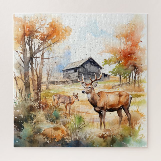 Two Deer Jigsaw Puzzle (Vertical)
