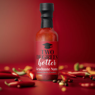 Two Degrees Hotter - Name - Red Black Graduation Hot Sauces