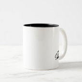 Two Degrees Hotter Two-Tone Coffee Mug (Front Right)