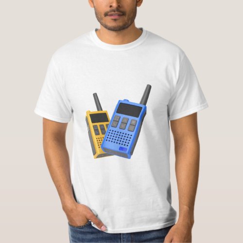 Two different colored walkie_talkies T_Shirt