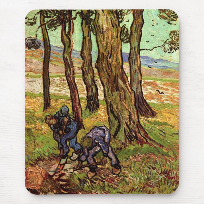 Two Diggers Among Trees Mousepad