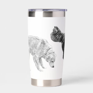 Two-Dog Sniffari in Fine Grain Insulated Tumbler