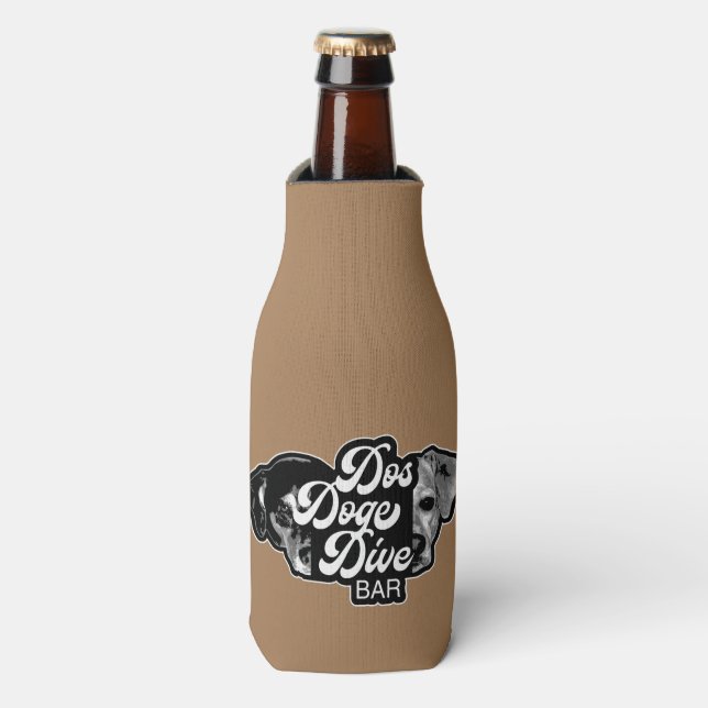 Two Doge Dive Bar Bottle Cooler (Bottle Front)