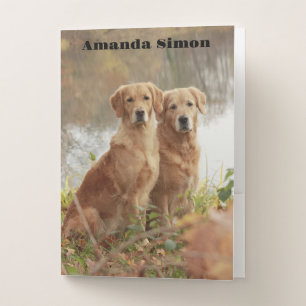 Two Dogs Custom Pocket Folder