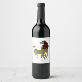 Two Dogs Wine Label