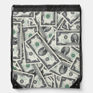 Two Dollar Bill Drawstring Bag