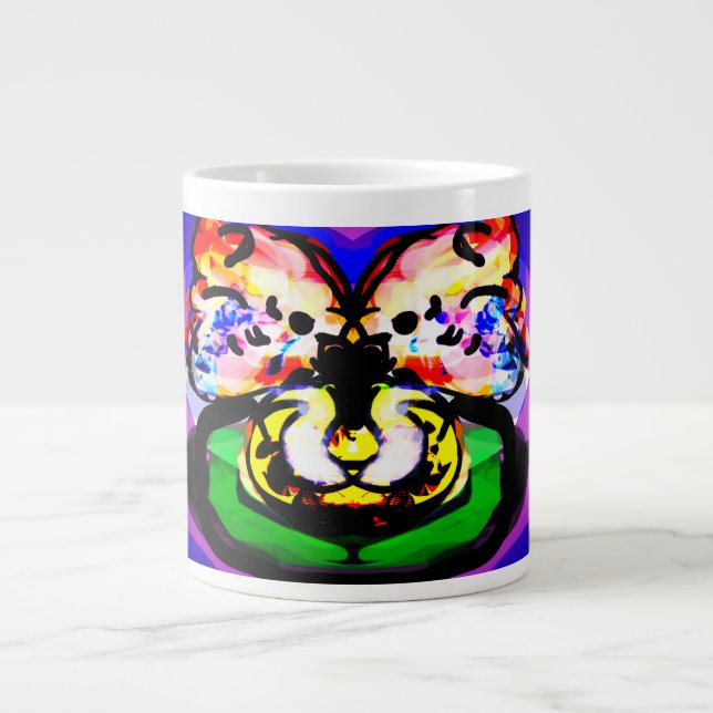 Two Doves  spring  Giant Coffee Mug (Front)