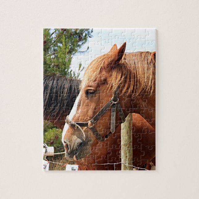 Two draft horses jigsaw puzzle (Vertical)