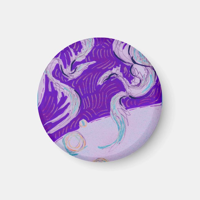 Two Dragons, Three Suns Magnet (Front)