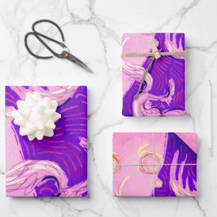 Two Dragons, Three Suns Wrapping Paper Sheets